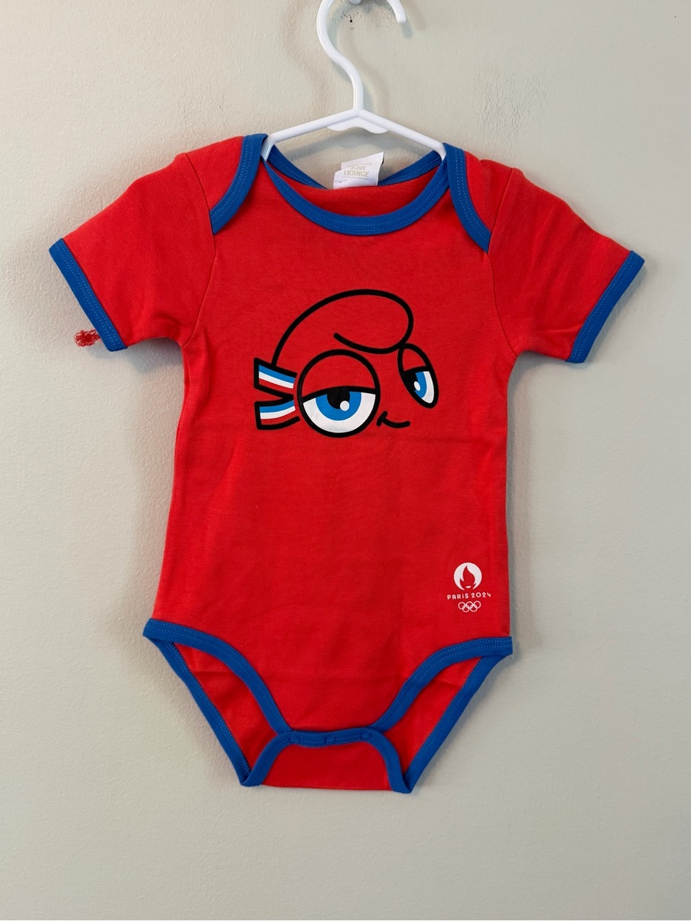 Olympics Paris 2024 Red Baby Onesie